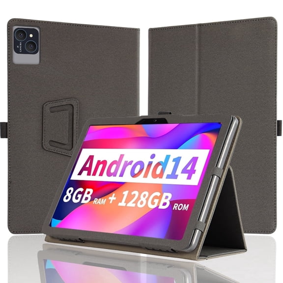 [NSFN] for FITIFUN M10/PUTECCH M60S/B10 Tablet Case,10.1 Inch Tablet Case Protective Case with Handheld Band Premium PU Leather StandFunction Case