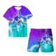 thumbnail image 3 of 20204 Nuevo conjunto de camiseta y pantalones cortos de dos piezas para niños del anime japonés "Sonic", camiseta de verano para niño y niña + pantalones cortos de playa, 3 of 5