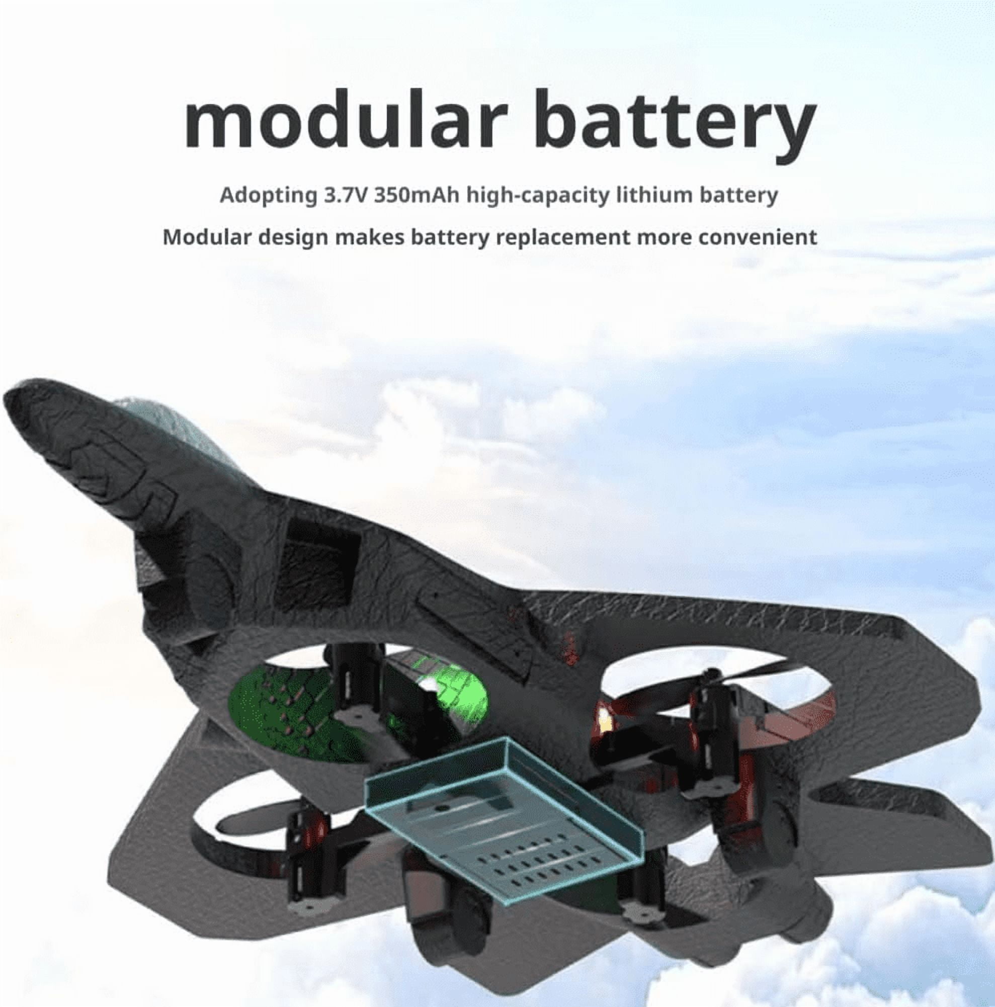 4DRC V32 RC Stunt Jet - 360° Flip & LED Lights, 2.4GHz Anti-Interference Foam Airplane, Rechargeable Battery, Drop-Resistant & User-Friendly for Adults Holiday Gift