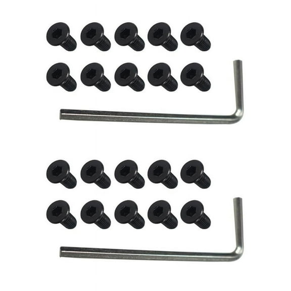 20Pcs Scooter Handlebar Front Fork Tube Screws with Hexagon Handle Replacement Parts Kits for M365 Es2