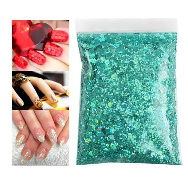 1 Bolsa 50g Formas de Lentejuelas de Uñas de Brillo de Uñas Iridiscentes de Bricolaje Decoraciones de Manicura para Decoración de U - Macarena lentejuelas de brillo de uñas