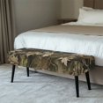 thumbnail image 2 of Whosucclay Forest Hunting Camo Print Dining Bench Cover Removable Bench Seat Cushion Slipcovers Waterproof Bench Slipcover Anti Dust Seat Cushion Protector for Bedroom Living Room, 2 of 7