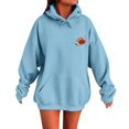 thumbnail image 6 of Kaondbfi Womens Football Embroidered Hoodie Casual Hooded Sweatshirt Long Sleeve Pullover Tops for Football Fans Fall Essentials Clothes, 6 of 7