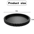 thumbnail image 6 of 12 Inch Decorative Tray for Coffee Table, Black Wooden Round Tray for Kitchen Counter & Living Room Home Decor, 6 of 7