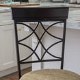 thumbnail image 6 of Linon Bryson Round 25" High Back Metal Swivel Counter Stool, Brown/Light Brown, 6 of 8