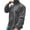 Gray, variant on Men's Shaker Sweatshirts Casual Half Zip Stand Collar Pullover Sweaters Oversized Long Sleeve Streetwear Solid Basic Blouse Tops