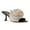 Black White, variant on Women Open Toe Applique Mid Spool Heels Slip on Ruffled Flower Mules Elegant Prom Party Slide Sandals Size 16 White