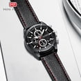 thumbnail image 5 of Men Watches Business Casual Wrist Watches (Multifunction/Waterproof/Luminous/Calendar) Genuine Leather Band Fashion Watch for Men, 5 of 7
