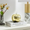 thumbnail image 3 of Alloya 2 Piece Apple and Pear Decorative Accent Metal Tabletop Sculpture Set- Gold, 3 of 5