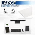 thumbnail image 6 of VIVO White 43 x 24 inch Universal Table Top for Sit to Stand Desk Frames, 6 of 8
