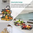 thumbnail image 5 of 2 Tier Metal Fruit Baskets, Coutertop Fruit Basket Multifunctional Detachable Fruit Rack Fruit Basket Decoration Fruit Kitchen Organizer, 5 of 5