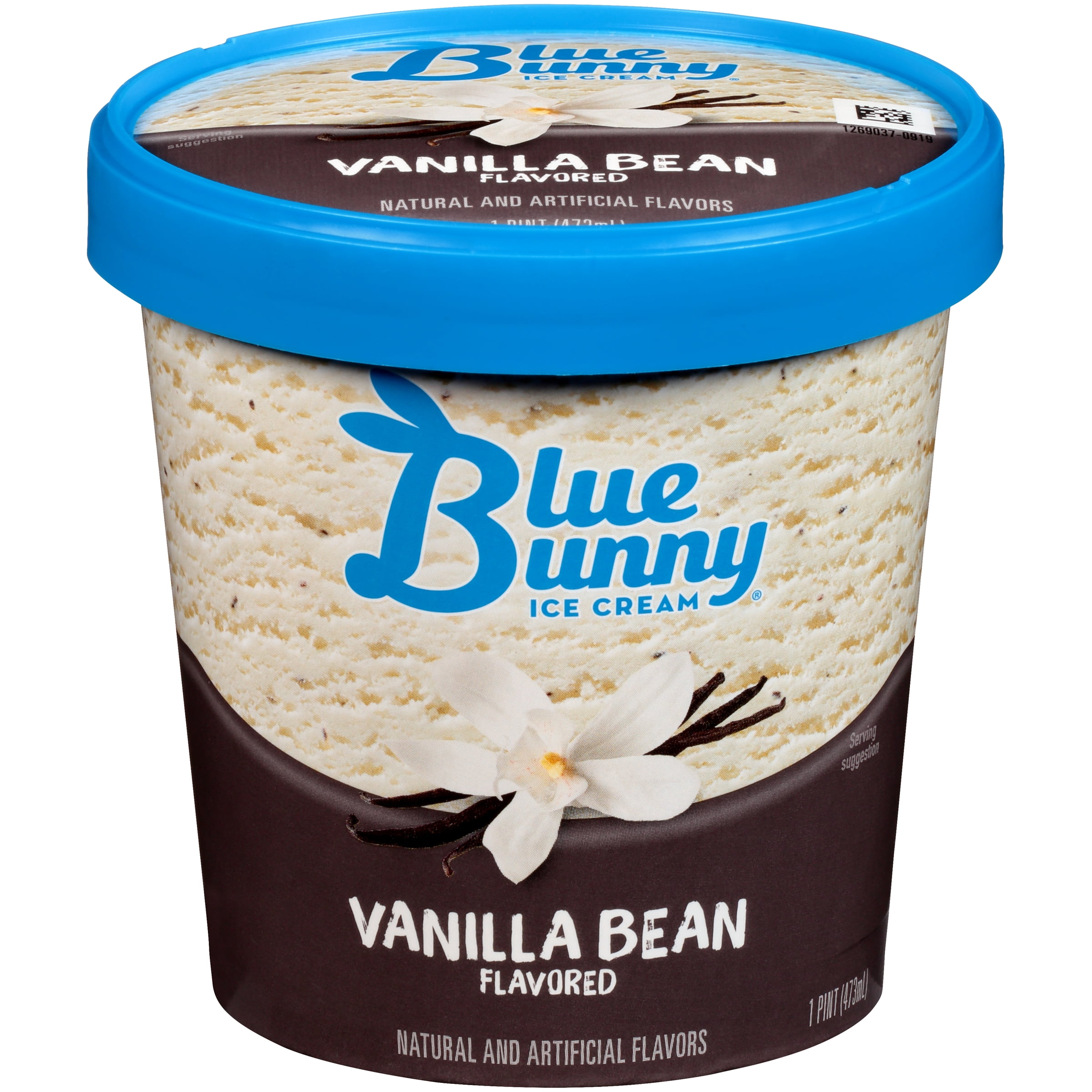 Blue Bunny Vanilla Bean Ice Cream 16 Fl Oz Walmart Com