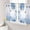 Blue White, variant on Sheer Curtains 72 Inches Long 2 Panels Set for Bedroom, Yellow White Floral Semi Sheer Curtains for Windows, Spring Botanical Watercolor Flowers Voile Window Treatments Rod Pocket Curtain