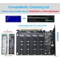thumbnail image 5 of NVMe to PCIe Adapter Card (PCIe Bifurcation Required), RIITOP 4 Ports Quad M.2 NVMe SSD to PCI-e Express Converter Adapter Expansion Card For Desktop PC Computer, 5 of 5