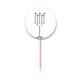 thumbnail image 1 of Martini With Its Cup Art Deco  Fashion Toothpick Flags Round Labels Party Decoration, 1 of 3