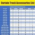 thumbnail image 7 of GXCZ Window Curtain Rod Aluminium Curtain Track Heavy Duty Curtain Rails Track System, Room Divider Track, Slide Quietly Curtain Track Rail For Window, Ceiling/Wall Mounted Runner Rail(Black-ceiling,140cm/4.6ft), 7 of 7
