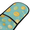 thumbnail image 2 of Dailycode Double Sided Oven Mitt with Loop Heat Resistant Kitchen Long Potholders 7" x 35" Happy Cartoon Sun, 2 of 6