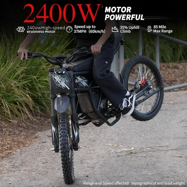 ELECTRIC - しゅうELECTRIC DRT Ridingtimes GT73 Electric Dirt Bike for Adults 2400W