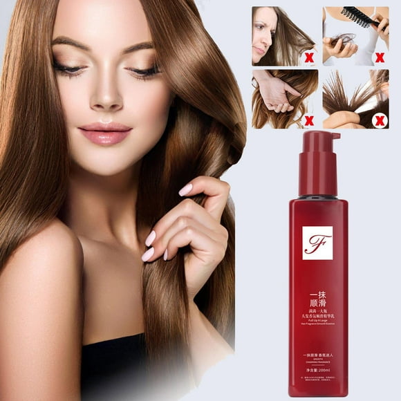 Fiudx Suero Sinenjua y Revitalización Aromática, Mascarilla Capilar y Control Del Frizz, Emulsión y Absorbente de Nutrientes, Aptopara Secado y Secador, Paratodo Tipo de Cabello, Fórmula Ligera, Enva