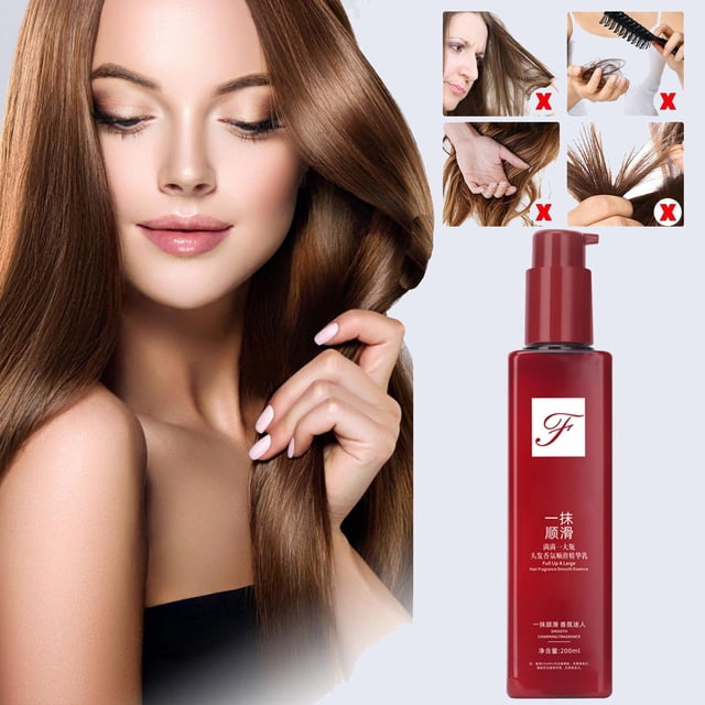 Fiudx Suero Control Del Frizz, Emulsión Hidratante Ligera, Mascarilla Capilar Sin Enjuague, Fórmula de Rápida Absorción, Rutina Diaria de Cuidado Capilar, Perfecto para Todo Tipo de Cabello, Botella