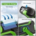 thumbnail image 5 of UMUTOO Emergency Radio Solar Hand Crank NOAA Weather Phone Charger, Green, 5 of 10
