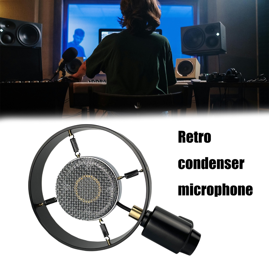 Retro Condenser Microphone Props Classical Microphone Model Vintage Microphone