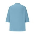thumbnail image 4 of Trendy Women's Shirts For Everyday And Casual Wear With Pocket Design Ideal For Spring Summer And Autumn Casual Womens Top Womens Sleep Shirt Low V Neck Shirts for Women Sexy Women's Tops Long Sleeve, 4 of 5