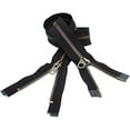 thumbnail image 1 of YKK #10 Extra Heavy Duty Antique Brass Black Parka"2-Way" Dual Separating Jacket Zipper - Choose Your Length - Color: Black #580 - Made in The United States (1 Zipper per Pack), 1 of 1