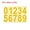 Gold Tone, variant on Uxcell 4 Inch Reflective Mailbox Number Sticker Decal Die Cut Classic Style Strong Self Adhesive, Red, 1 Pack