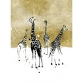 thumbnail image 2 of Warren, Annie 12x14 Black Ornate Wood Framed with Double Matting Museum Art Print Titled - Spotted Giraffe I, 2 of 4