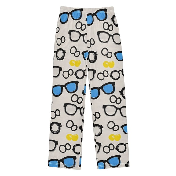joogoo Glasses Pattern Kids Pajama Pants Pj Bottoms Boy Girls Sleepwear Lounge L