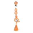 thumbnail image 1 of Wood Teether Baby Bed Hanging Rattles Toy Make Noise Bird Elephant Shape Crochet Beads Bracelet Pram Clip Baby Rattle, 1 of 4