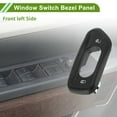 thumbnail image 5 of Unique Bargains 1 Pc Front Left Side Window Switch Bezel Cover No.68185911AA Door Control Switch Panel Trim for Jeep Wrangler JK 2011-2018 Plastic Black, 5 of 6