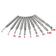 10Pcs 1.03.175Mm Router Spiral Bits Set End Mill Router Bits 2 Flutes