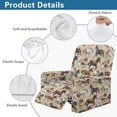 thumbnail image 6 of Renewold Horse Vintage Recliner Chair Cover Thick Reclining Cover Stay in Place Lazy Boy Recliner Chair Slipcover 4 Pieces Living Room Home Decor Heavy Duty, 6 of 8