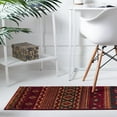 thumbnail image 3 of Unique Loom Lucerne Collection Area Rug - Rosengart (2' 7" x 10' Runner Rust Red/Black), 3 of 9