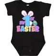 thumbnail image 3 of Inktastic My 1st Easter One with Bunny Ears and Tail Boys or Girls Baby Bodysuit, 3 of 5