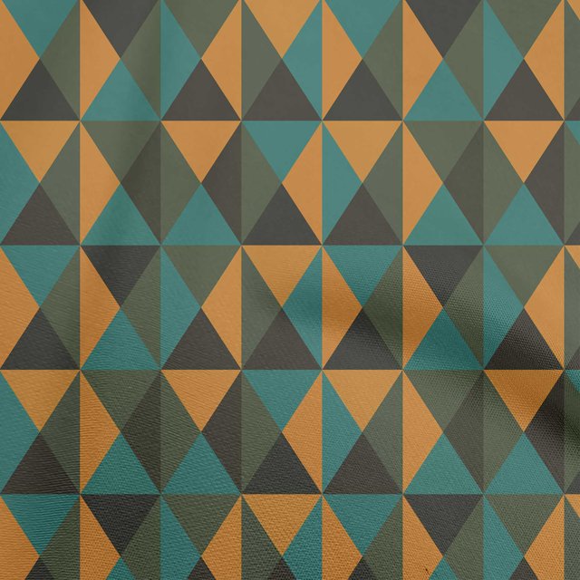 oneOone Viscose Chiffon Orange Fabric Geometric Sewing Craft Projects Fabric Prints By Yard 42 Inch Wide
