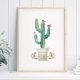 thumbnail image 4 of Pinturas de cactus Poster sin marco Planta tropical Planta de lona Impresión de lienzo Obras de lienzo Decoración de dormitorio Decoración 3 piezas Inevent HA011002-00, 4 of 7