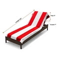 thumbnail image 3 of Superior Cabana Cotton Towel/ Chaise Lounge Chair Cover Set of 2, Red, 3 of 7