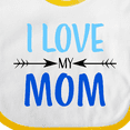 thumbnail image 4 of Inktastic I Love My Mom Mothers Day Boys or Girls Baby Bib, 4 of 4
