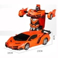 thumbnail image 5 of Rc Car Driving Sports Cars Drive Deformation Robot Model Remote Control Car Rc Fighting Toy Gift 2 En 1 Yuarrent EL018078-02, 5 of 5