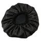 thumbnail image 1 of Gorro de dormir extragrande de seda y satén con doble elástico, para organizar el cabello (negro), 1 of 7