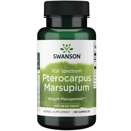 Swanson Full Spectrum Pterocarpus Marsupium 400 mg 60 Capsules