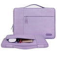 thumbnail image 3 of MOSISO for Macbook Air/Pro 13.3" Laptop Sleeve Briefcase Handbag Water Resistant Polyester Carrying Pouch Zipper Notebook Computer Bag, Light Purple, 3 of 6