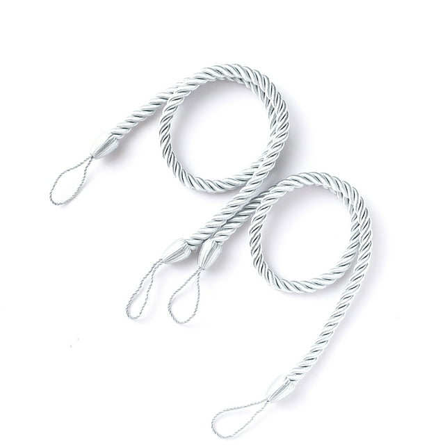 Sujetador de cortina Naiovety 2 piezas poliéster Gris decorativo