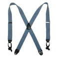 thumbnail image 1 of CTM®  Elastic Denim 2 Inch Button-End Suspenders (Men's), 1 of 2