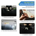 thumbnail image 2 of Cute Squirrel and Leaf Car Windshield Sun Shade Foldable Car Front Window Visor Heat and UV Protection 55x27.6, 2 of 8