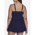 thumbnail image 2 of Anne Cole Plus Size Ruched Underwire Swimdress Women's Swimsuit, 2 of 2