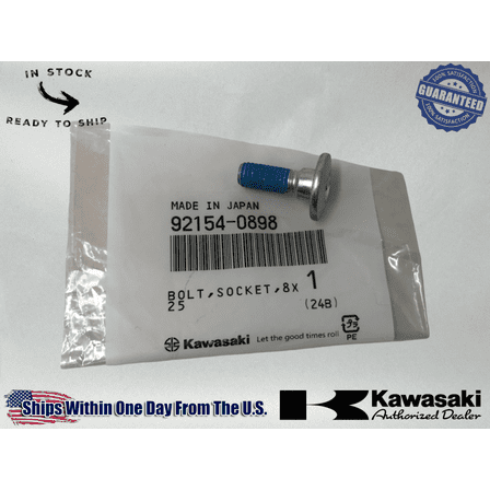 Kawasaki OEM Engine Lever Mounting Bolt For Kx250F  Kx450F  Klx450R 92154-0898